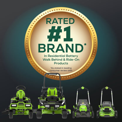 60V 30” CrossoverT Riding Lawn Tractor with (2) 8.0 Ah, (2) 4.0 Ah Batteries & 600-Watt Charger
